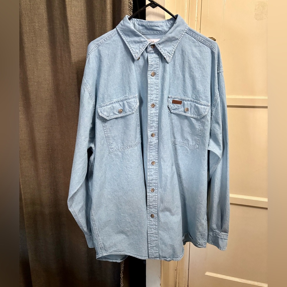 Carhartt Denim Blue Cotton Shirt XL,very good condition